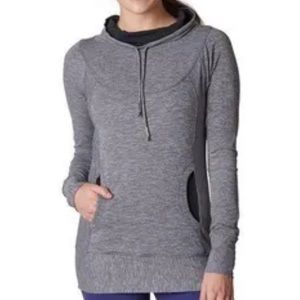 PrAna Women’s Grey Cowl Neck Long Sleeve Top